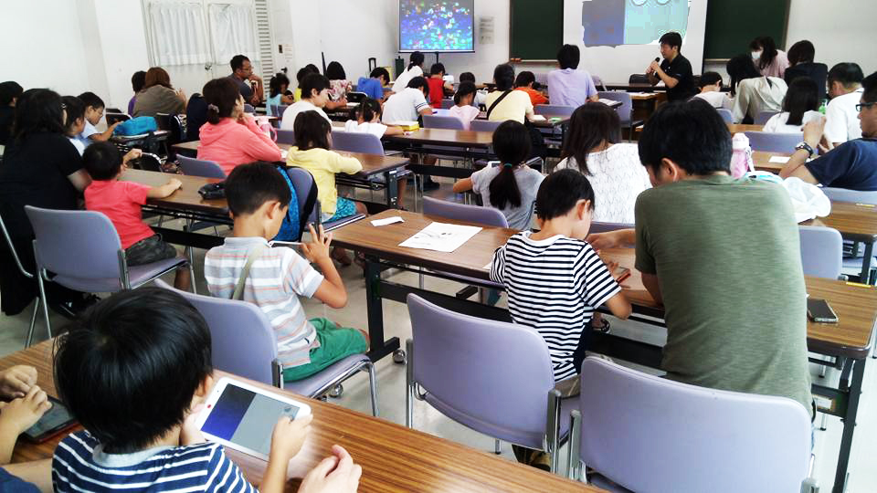 なかのZEROこどもフェスティバル「プログラミング体験の様子