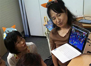ビスケットのブースの様子